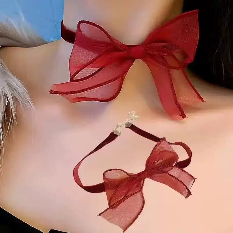 Wholesale Retro Girl Neck Band Night Rose Necklaces