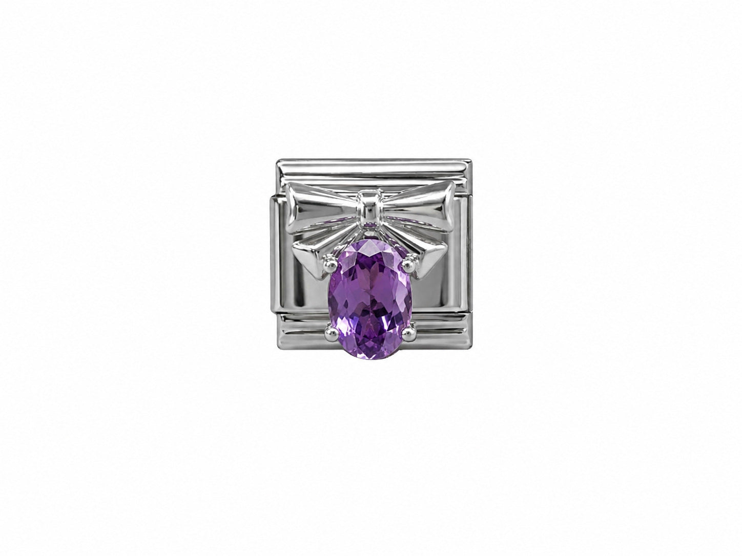 Wholesale Chic Stainless Steel Fashion Bracelet with Purple Crystal Butterfly Star Moon Design Boutique Resale
