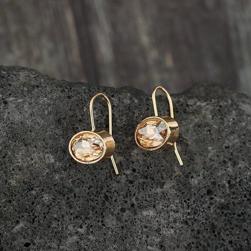 Wholesale French Fashion Pearl Square Pleated Earrings Light Luxury Style Fashion Accessory for Gift and Party Wear