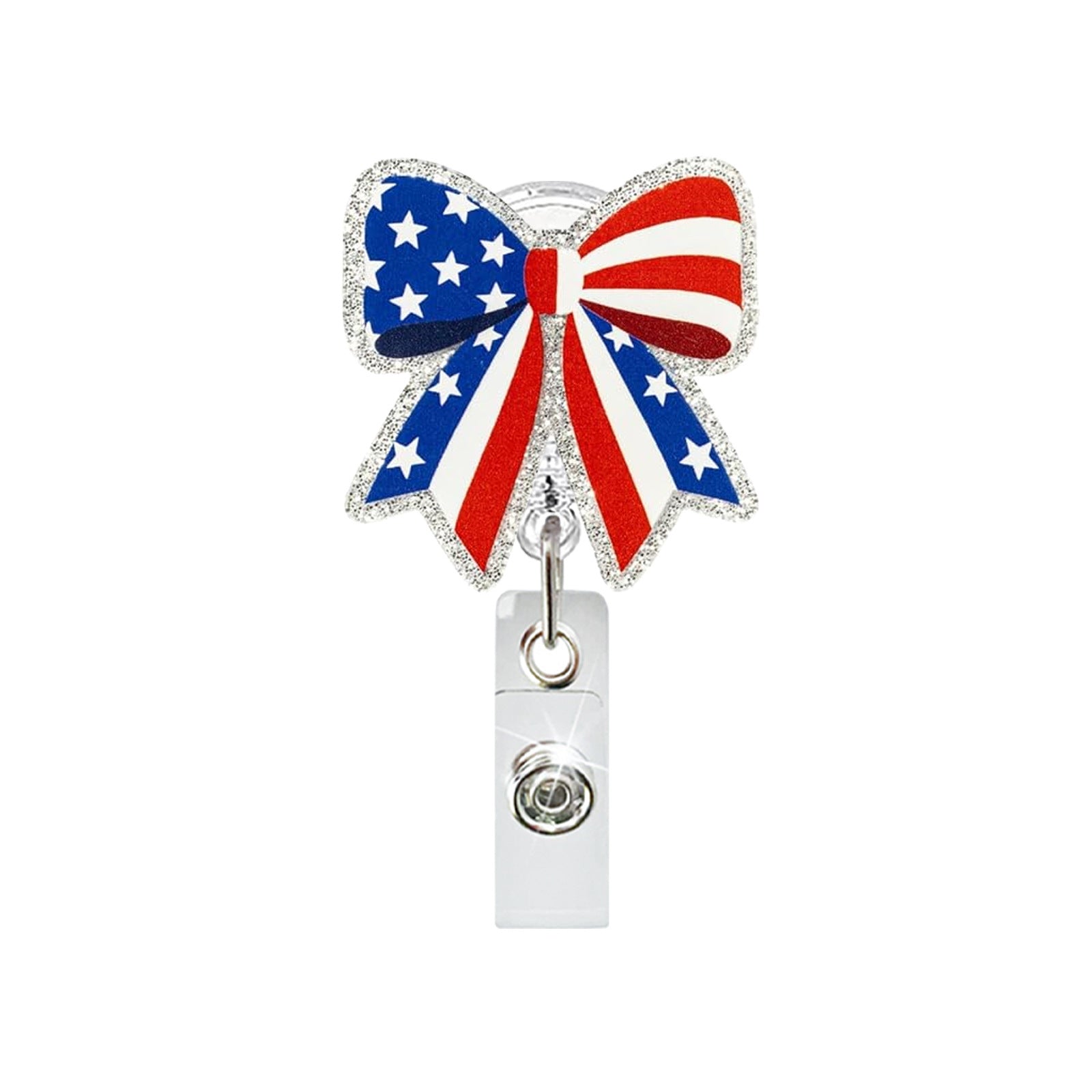 Wholesale Acrylic Pink Fashion Retractable Badge Reel for Women Medical Staff ID Card Holder