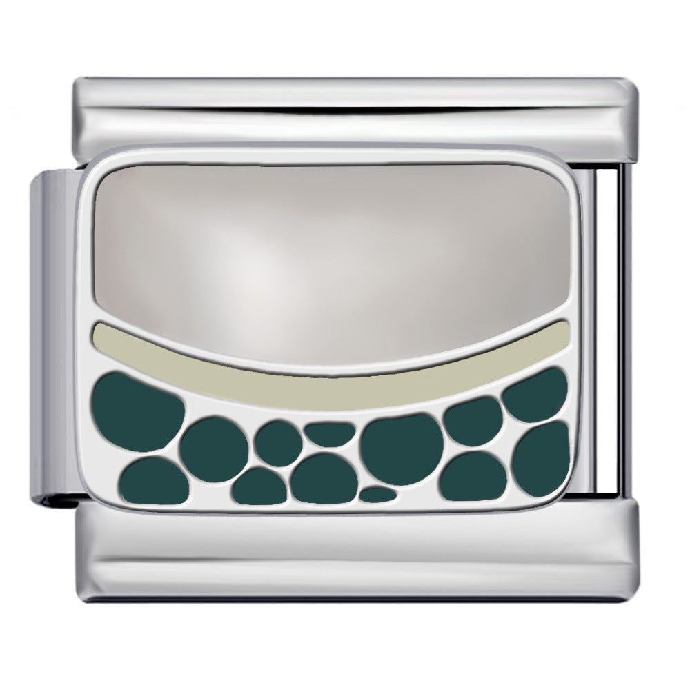 Wholesale 5pcs Italian Charm Bracelet 9mm DIY Splicing Cute Creative Stainless Steel Composable Bracelet