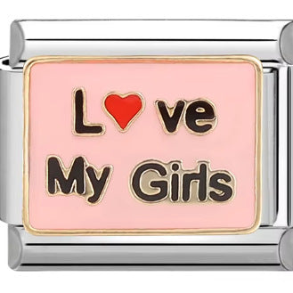 Wholesale Italian Charm Bracelet 9mm DIY Splicing Cartoon Numbers Stainless Steel Composable Bracelet