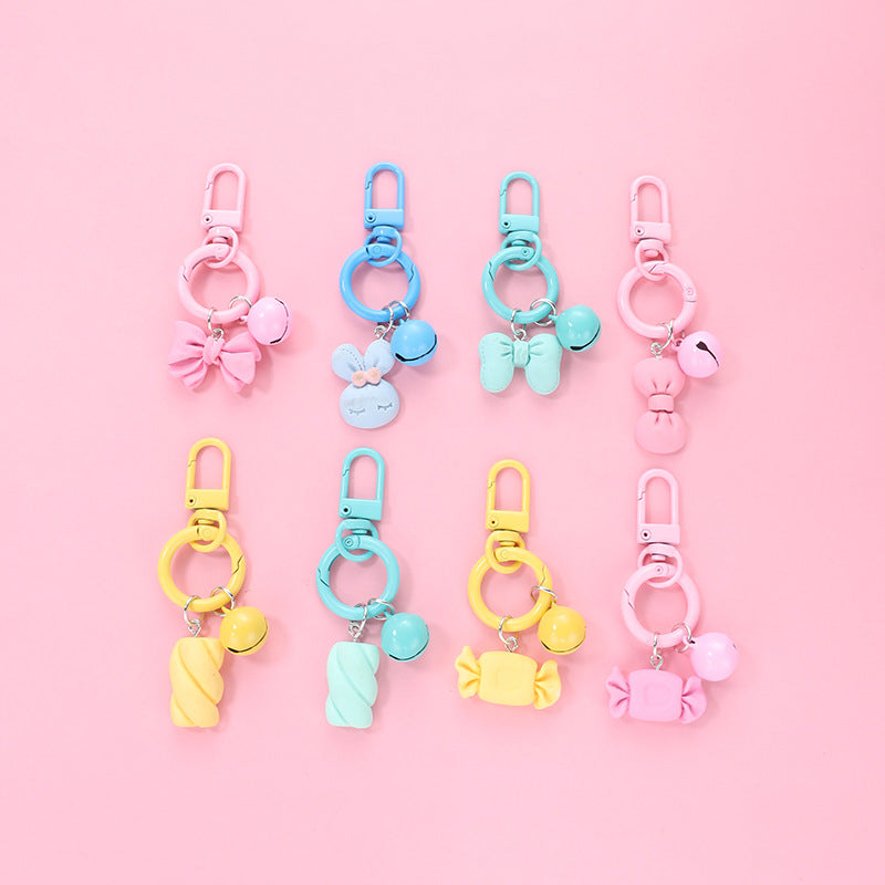 Wholesale Resin Candy Colored Bow Keychain ACC-KC-HuiMei005