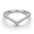 Wholesale  S925 silver ring  fashion V-shaped row drill micro-inlaid zircon ring
