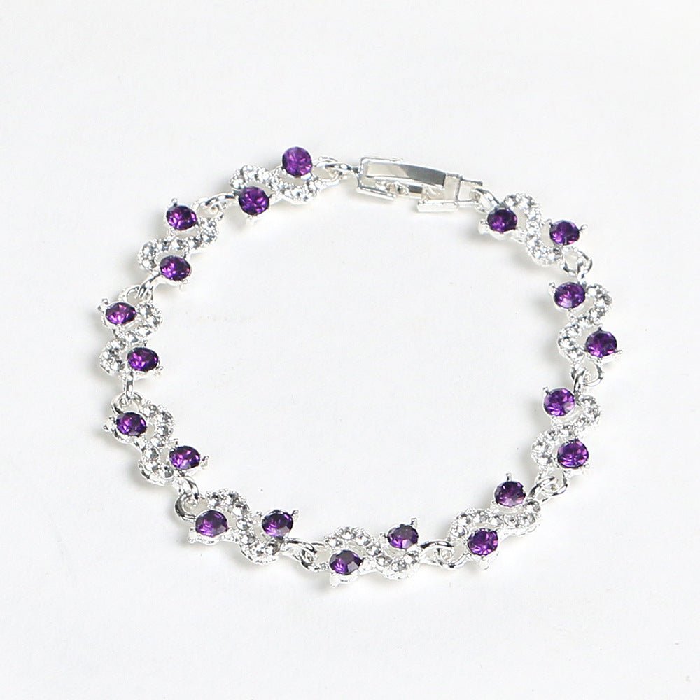 Wholesale Women S Gold Tone Crown Design Rhinestone Bangle Bracelet White And Colorful Stones Fashion Jewelry Accessory Gift
