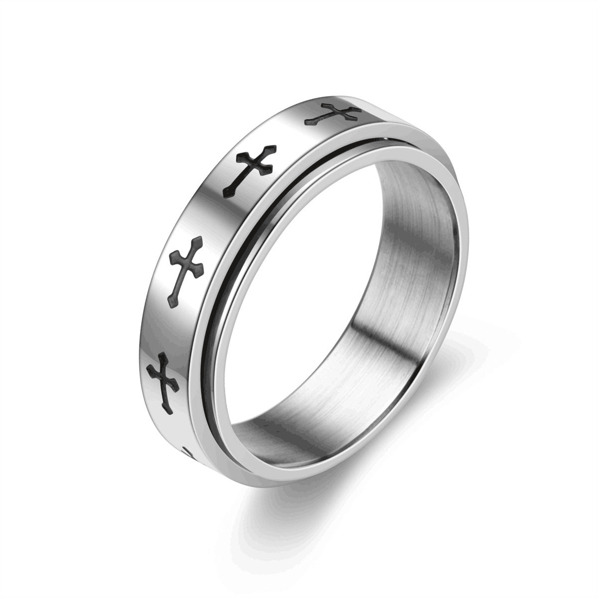 Wholesale  titanium steel rotating ring double rotating ring