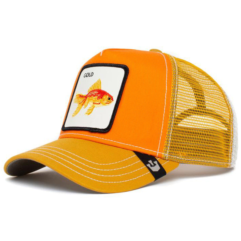 Wholesale Cartoon Animal Sun Protection Mesh Embroidery Hat Baseball Cap ACC-HT-JingKun006