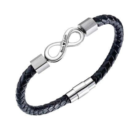 Wholesale Stainless steel  eight-character bracelet