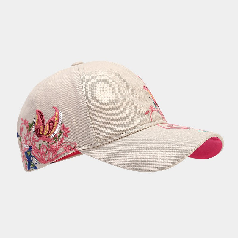 Wholesale  Sequin Butterfly Embroidered Baseball Cap