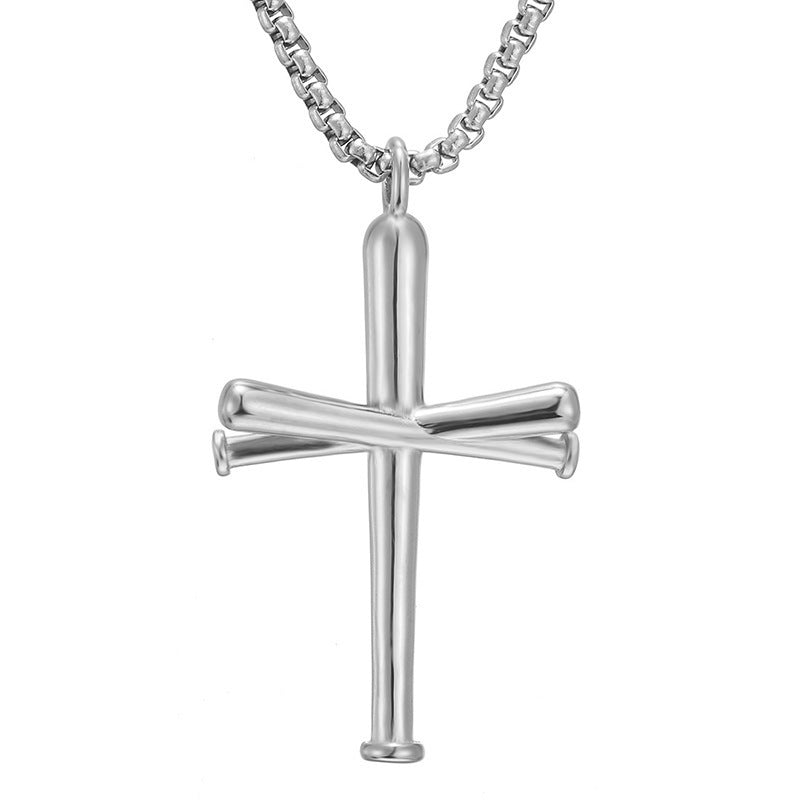 Wholesale personality hip-hop stainless steel necklace men's retro box pendant jewelry