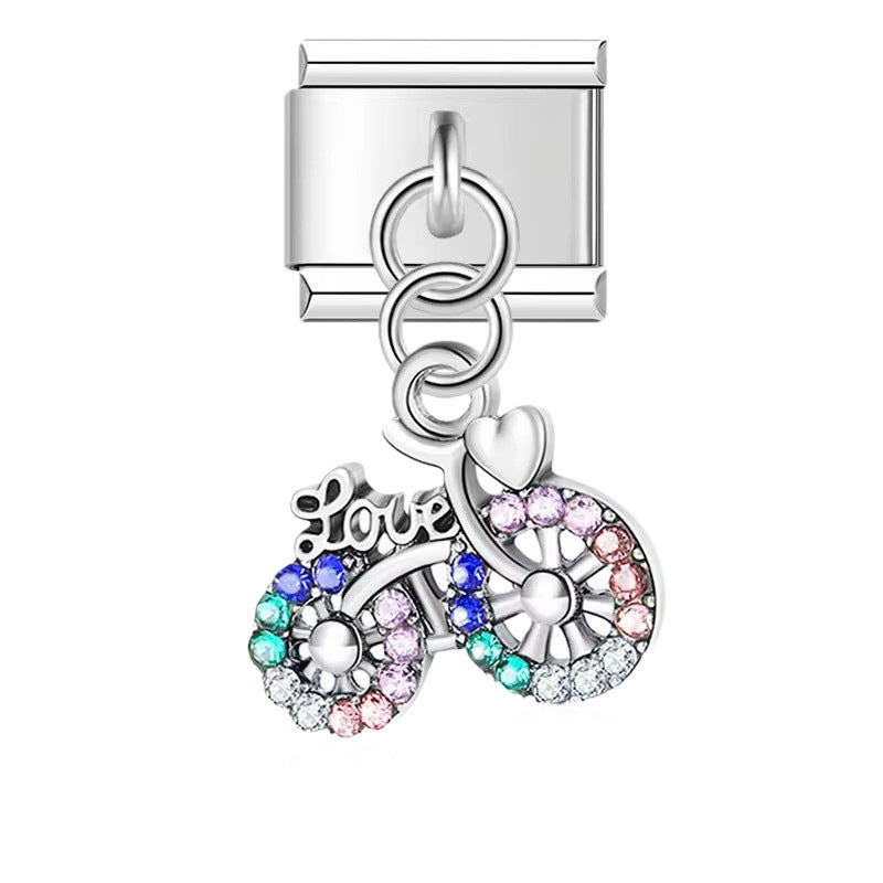 Wholesale Alloy Modular Bracelet Dripping Oil Simple Style Everyday Wear Fashion Accessory