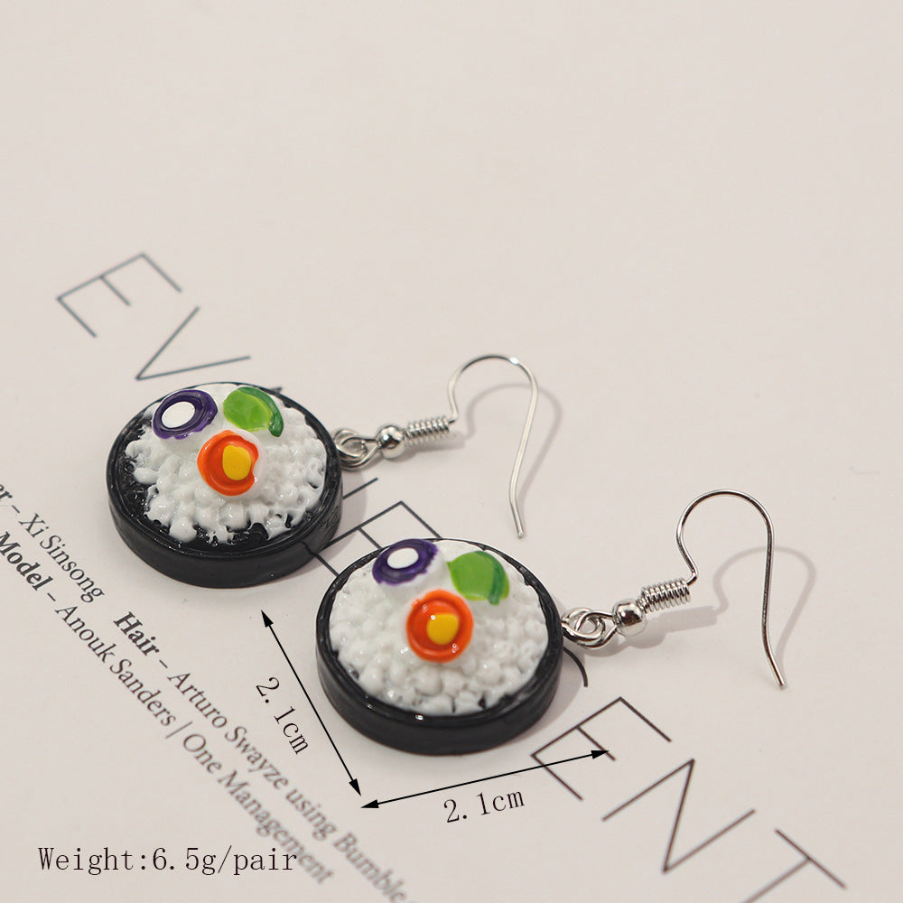Wholesale fashion earrings funny foodie earrings
