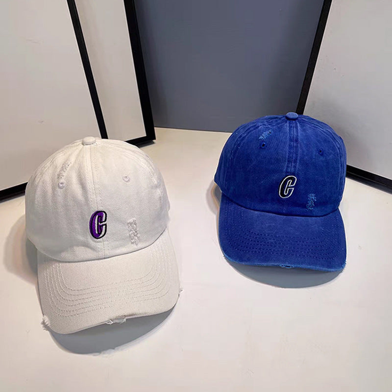 Wholesale Letter Baseball Cap Washed Dopamine Cap Hat ACC-HT-RunXie003