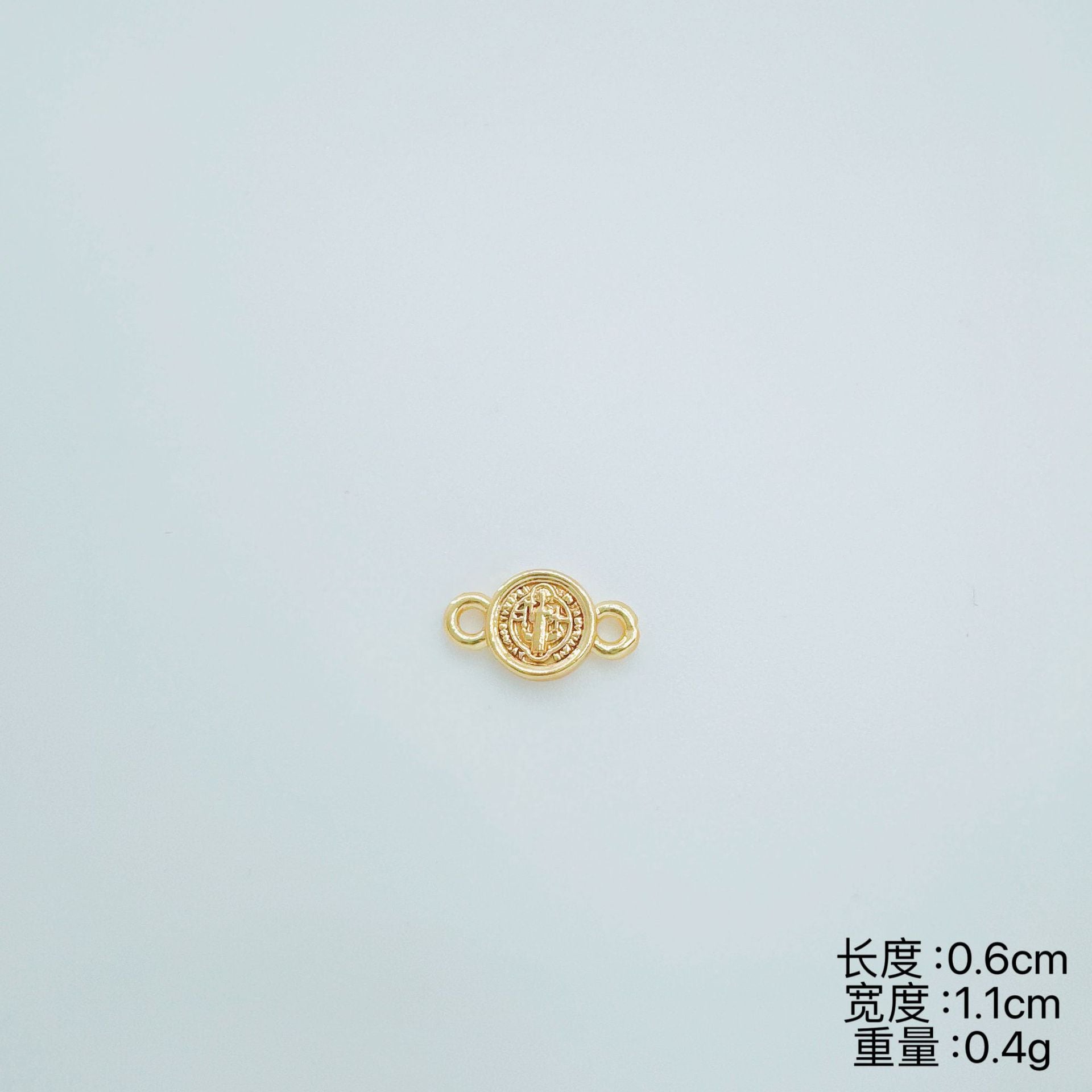 Wholesale Double Hollow Pendant Copper Electroplated DIY Jewelry Making Charm Fashion Accessory