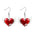 Wholesale Valentine's Day  Plane Red Love Double-sided Printed Acrylic Earrings