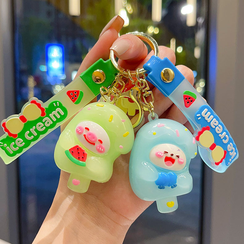 Wholesale Cute Soft Ice Cream Keychain