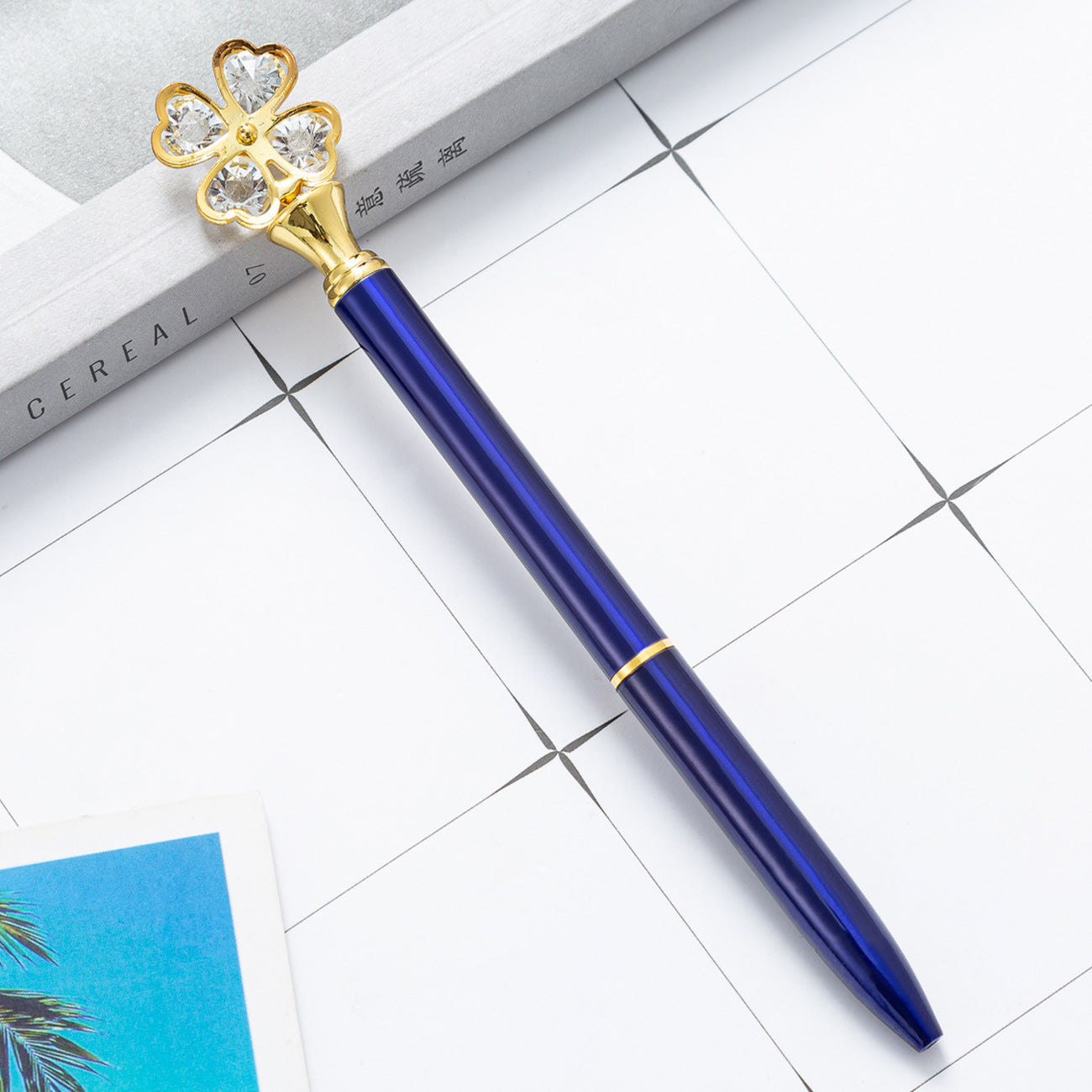 Wholesale  four-leaf clover shape wave point ballpoint pen