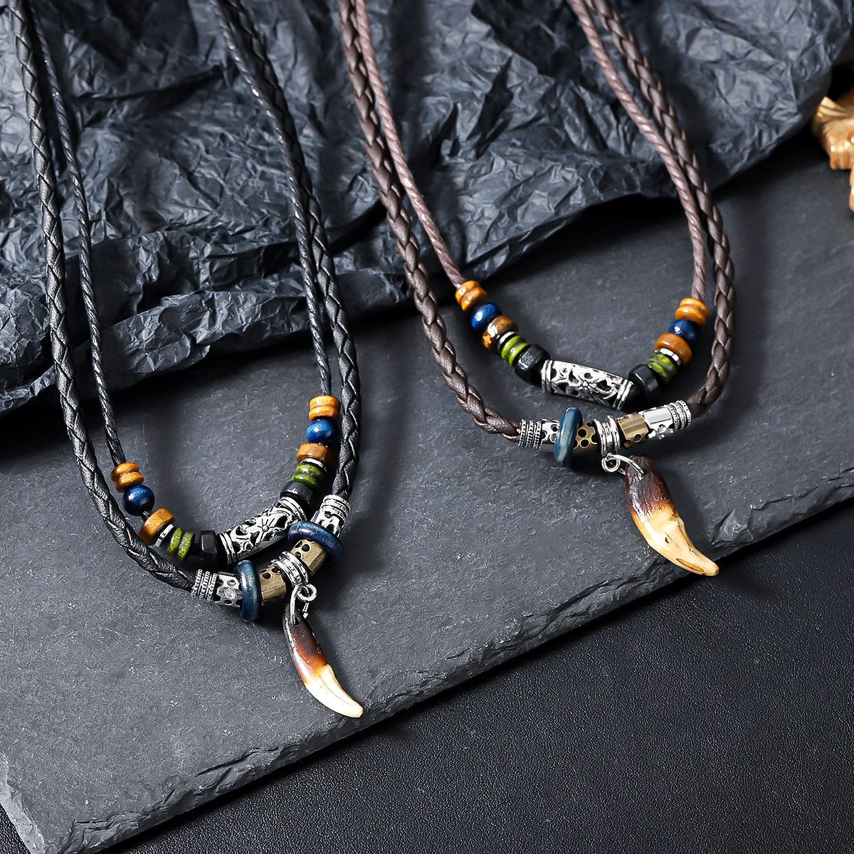 Wholesale  Layered Necklace Set,  Trendy Gothic Punk Choker for Men Women