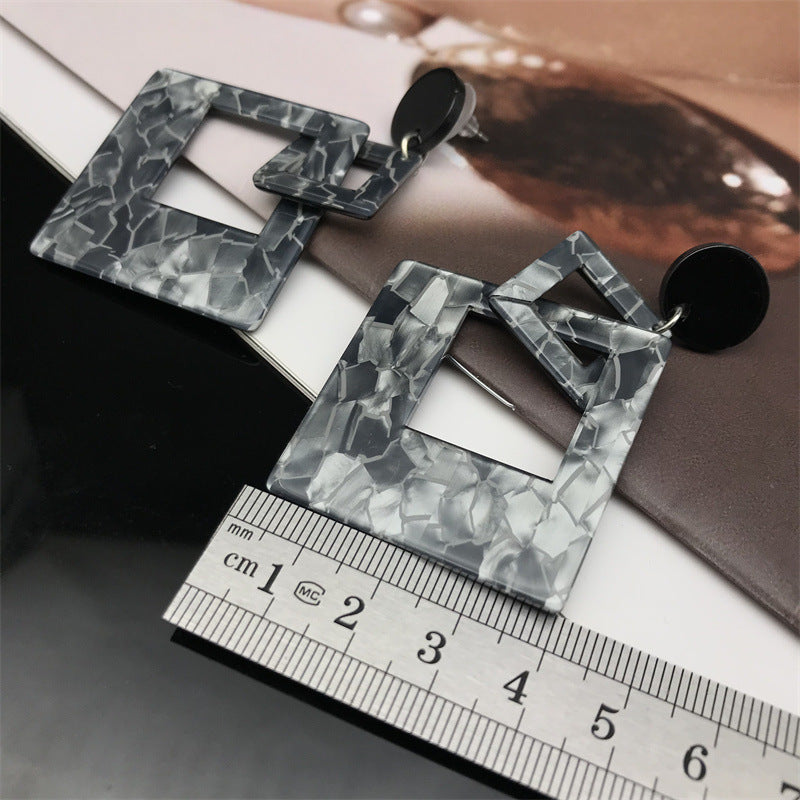 Wholesale Rhombus Acrylic Earrings ACC-ES-FX003