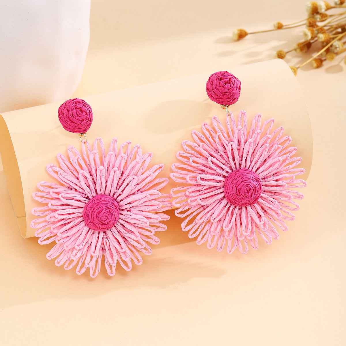 Wholesale  holiday style color flower earrings