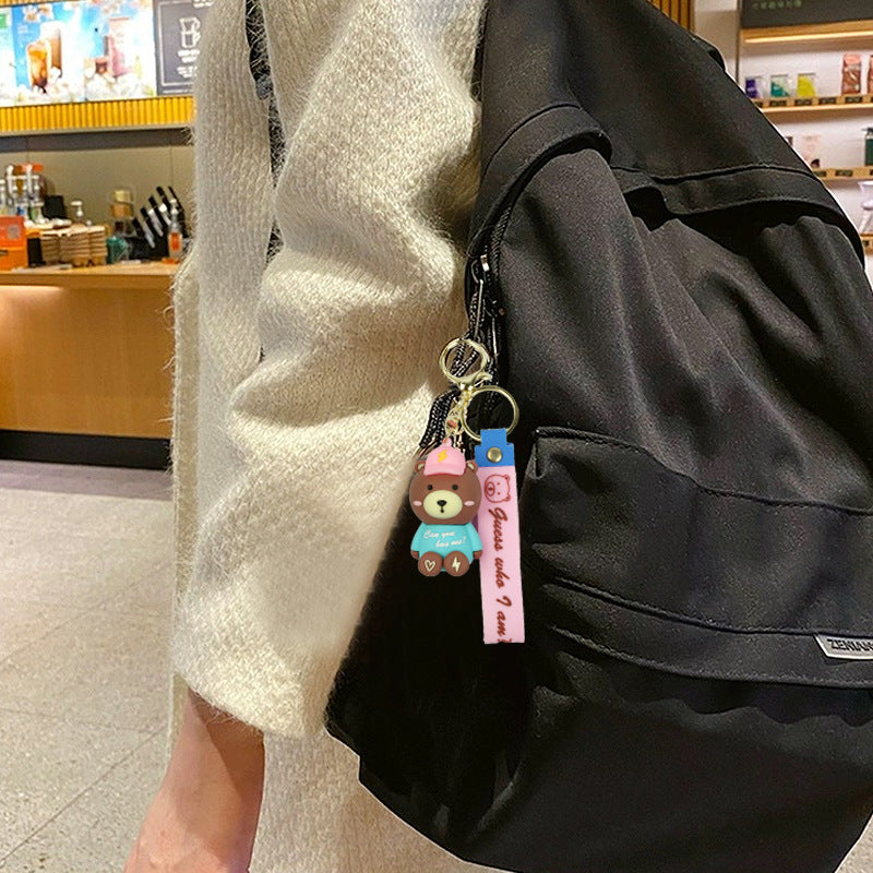 Wholesale Cartoon Cute Bear PVC Keychains ACC-KC-Yexiang005