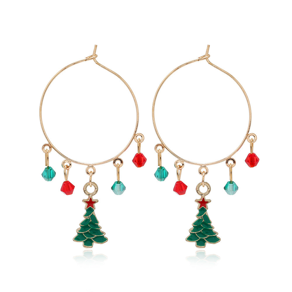Wholesale Christmas Tree Bell Boots Pendant Earrings ACC-ES-DingZhou001