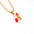 Wholesale Titanium steel oil drop 26 English letter necklace
