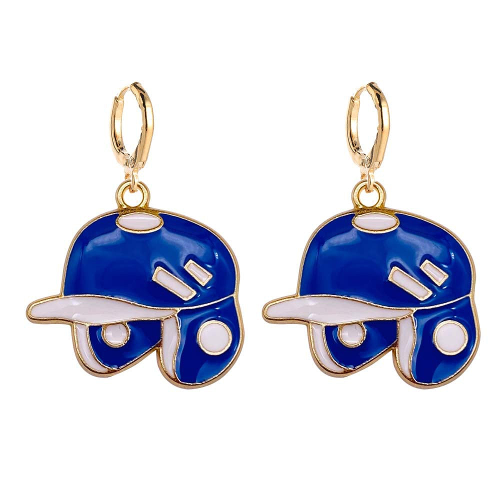 Wholesale Cartoon Baseball Hat Gloves Shoes Oil Drop Earrings ACC-ES-ChenY048