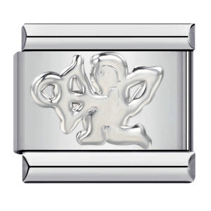 Wholesale Italian modular Photo-style angel pattern DIY  bracelet