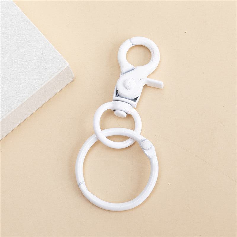 Wholesale 10pcs/pack Alloy Lobster Clasp Keychain Bulk DIY Accessories