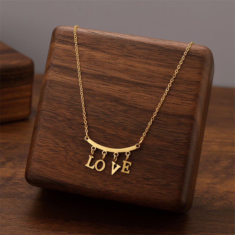 Wholesale Titanium Steel Luxury Necklace ACC-NE-Quanx003