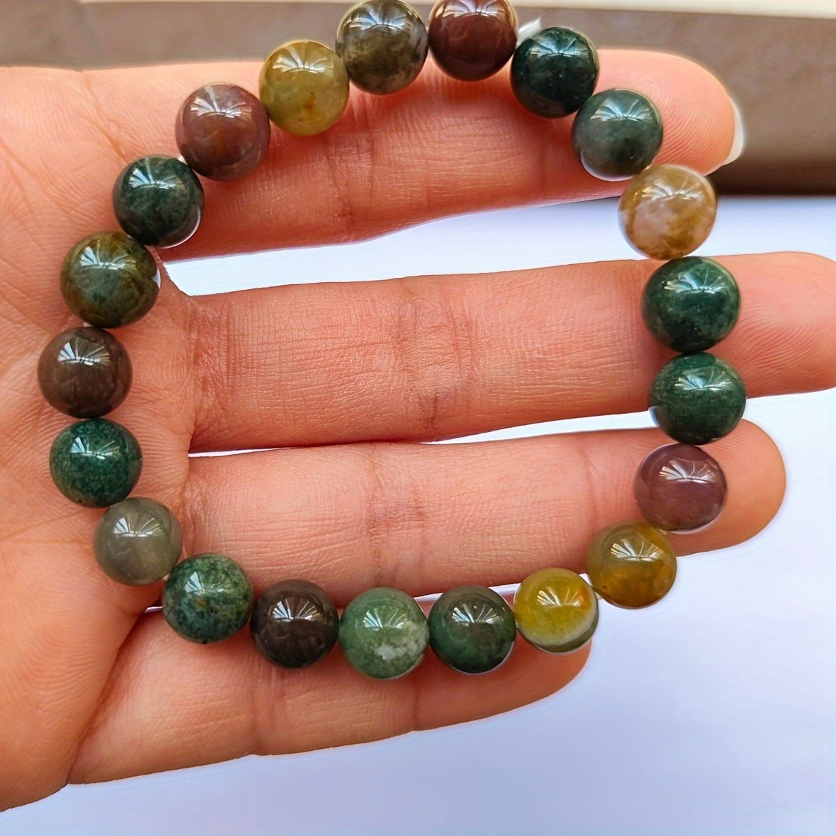 Wholesale Natural Indian Agate Bracelet