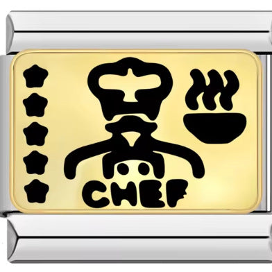 Wholesale Italian Charm Bracelet 9mm DIY Splicing Police Doctor Professional Series Stainless Steel Composable Bracelet