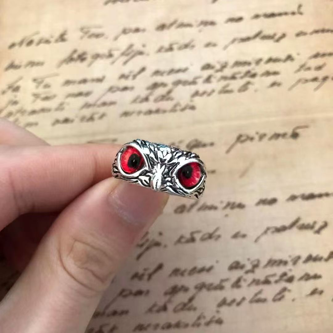 Wholesale Creative silver Owl Ring