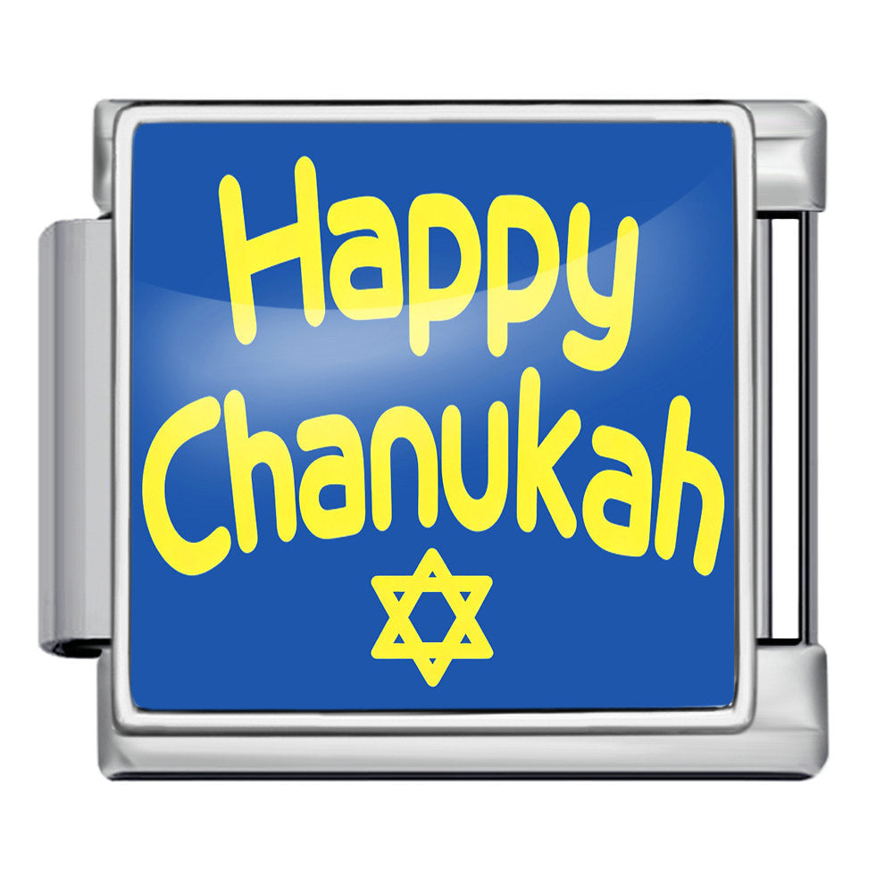 Wholesale Hanukkah Jewish Culture Theme Stainless Steel DIY Modular Bracelet Chic Jewelry Accessory For Everyday Wear Or Gift