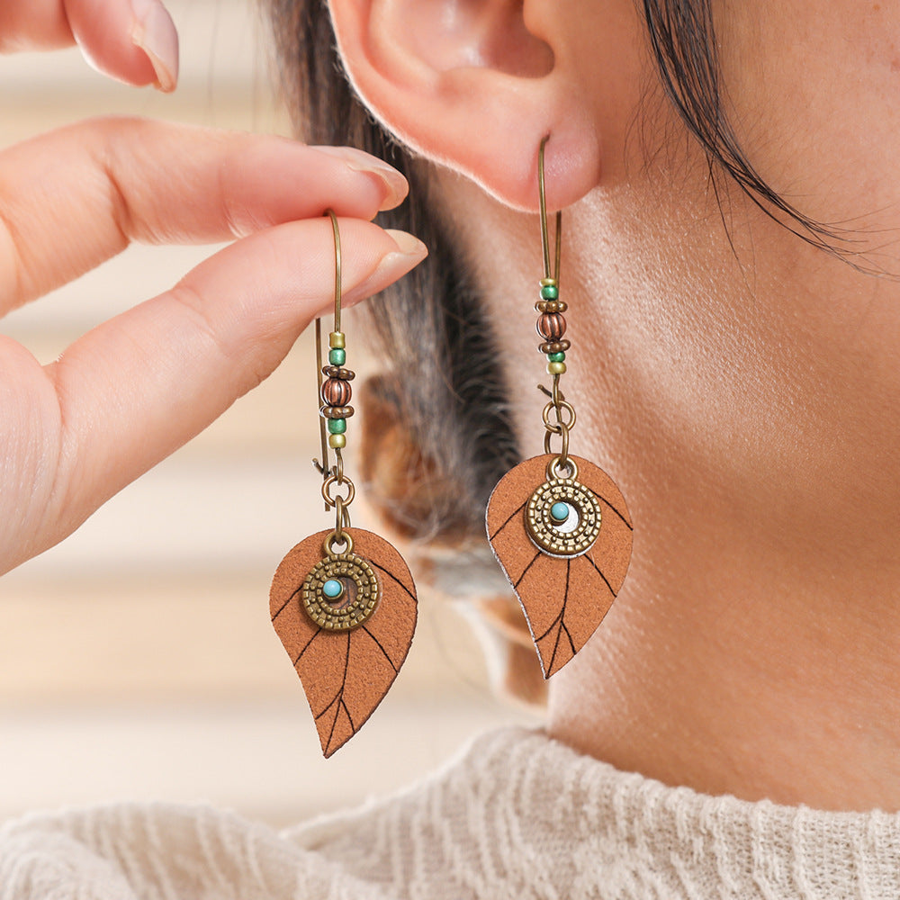 Wholesale Retro Ethnic Style Earrings Three-Piece Set Cross-Border Handmade Woven Tassel Earrings Exotic Style Alloy Earrings