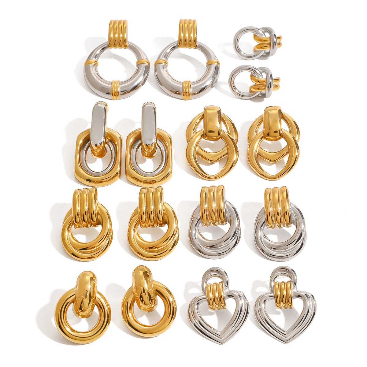 Wholesale  stainless steel circle earrings