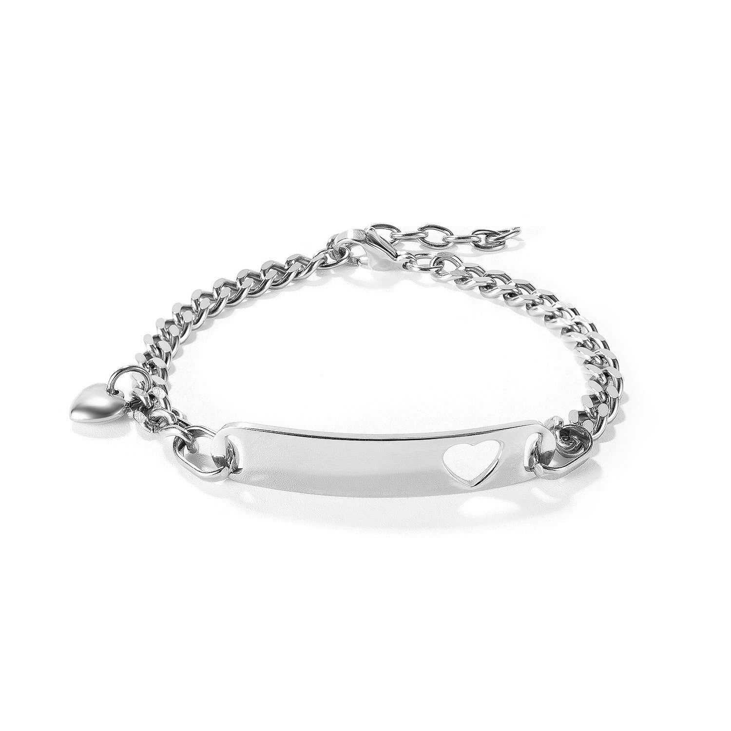 Wholesale Titanium Steel Hollow Heart Bracelet