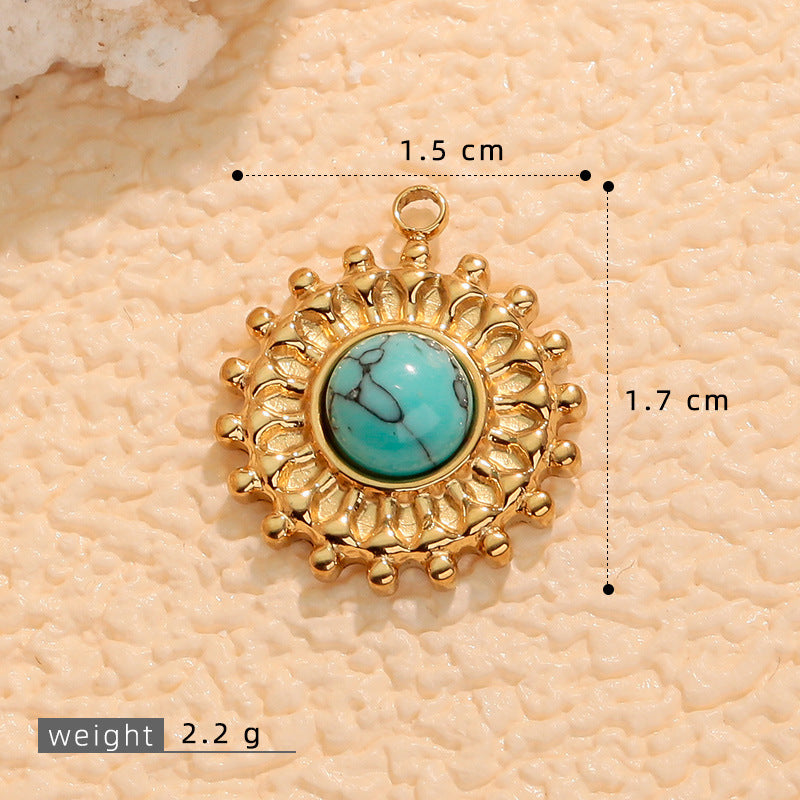 Wholesale sunflower  sweater chain Pendant