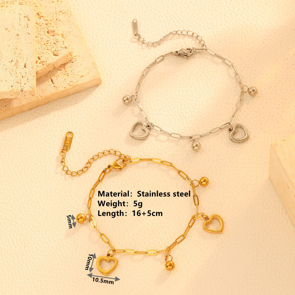 Wholesale Titanium Steel Bracelets Heart Bracelets