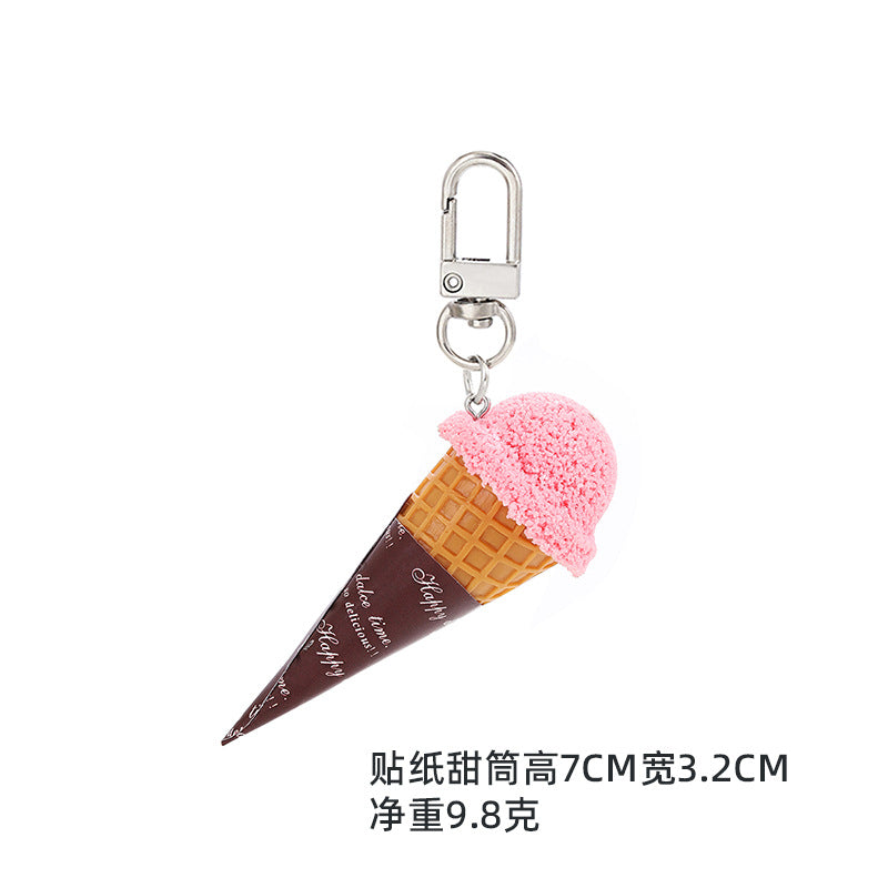 Wholesale Creative ice cream keychains