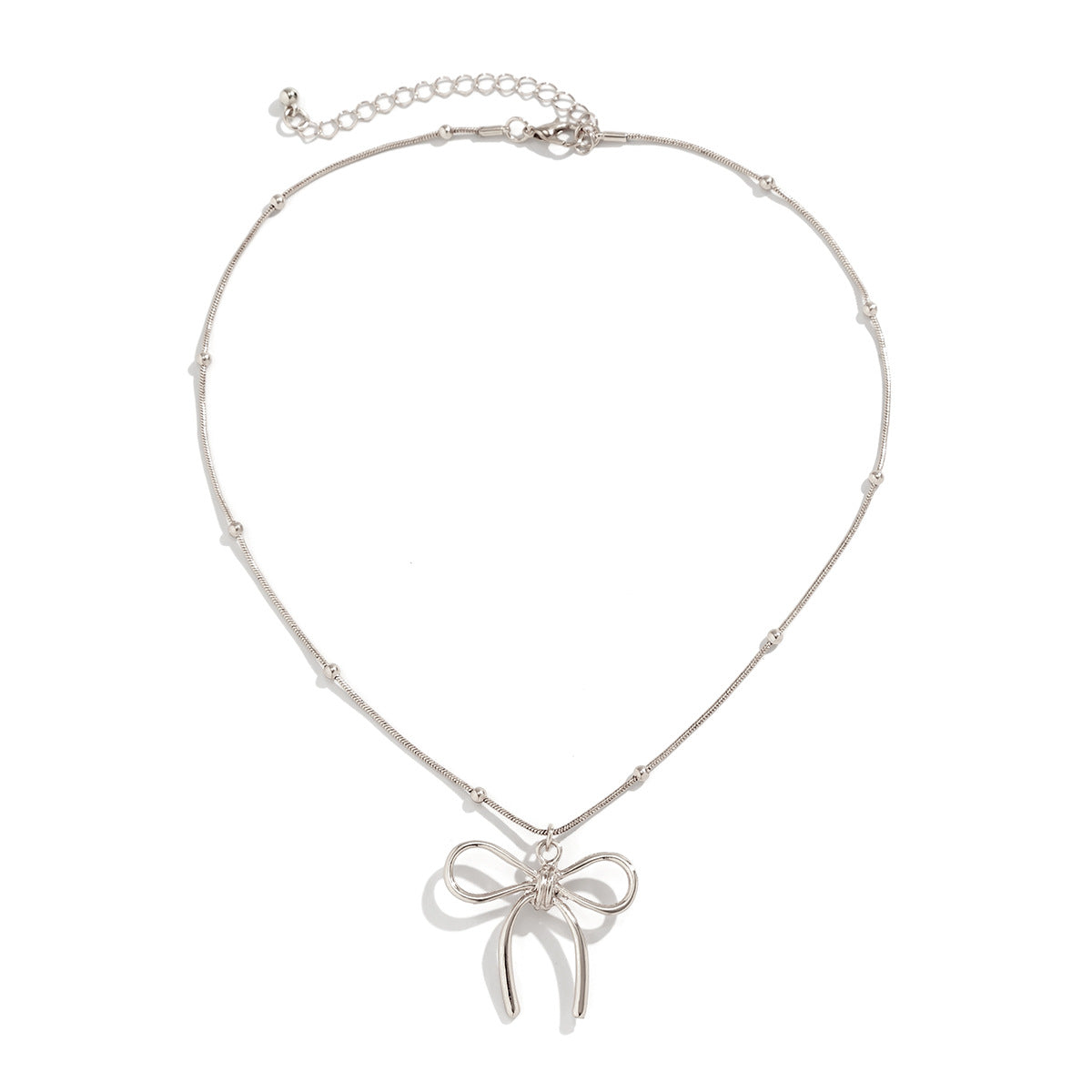 Wholesale Bowchoker Pearl Bow Necklace Pearl Necklace ACC-NE-DN007