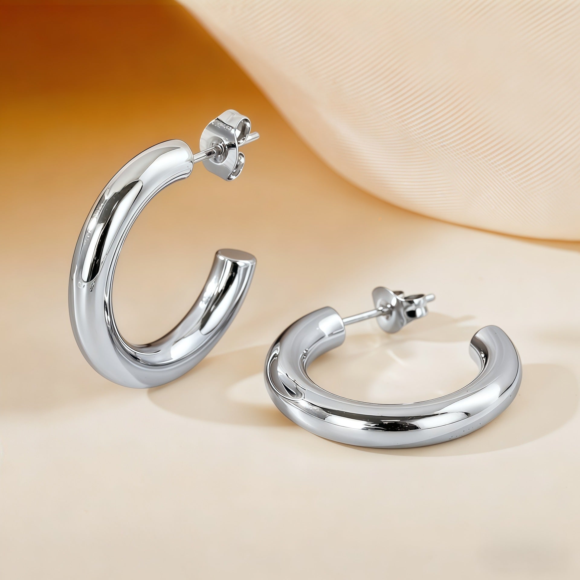 Wholesale Steel titanium hoop earrings