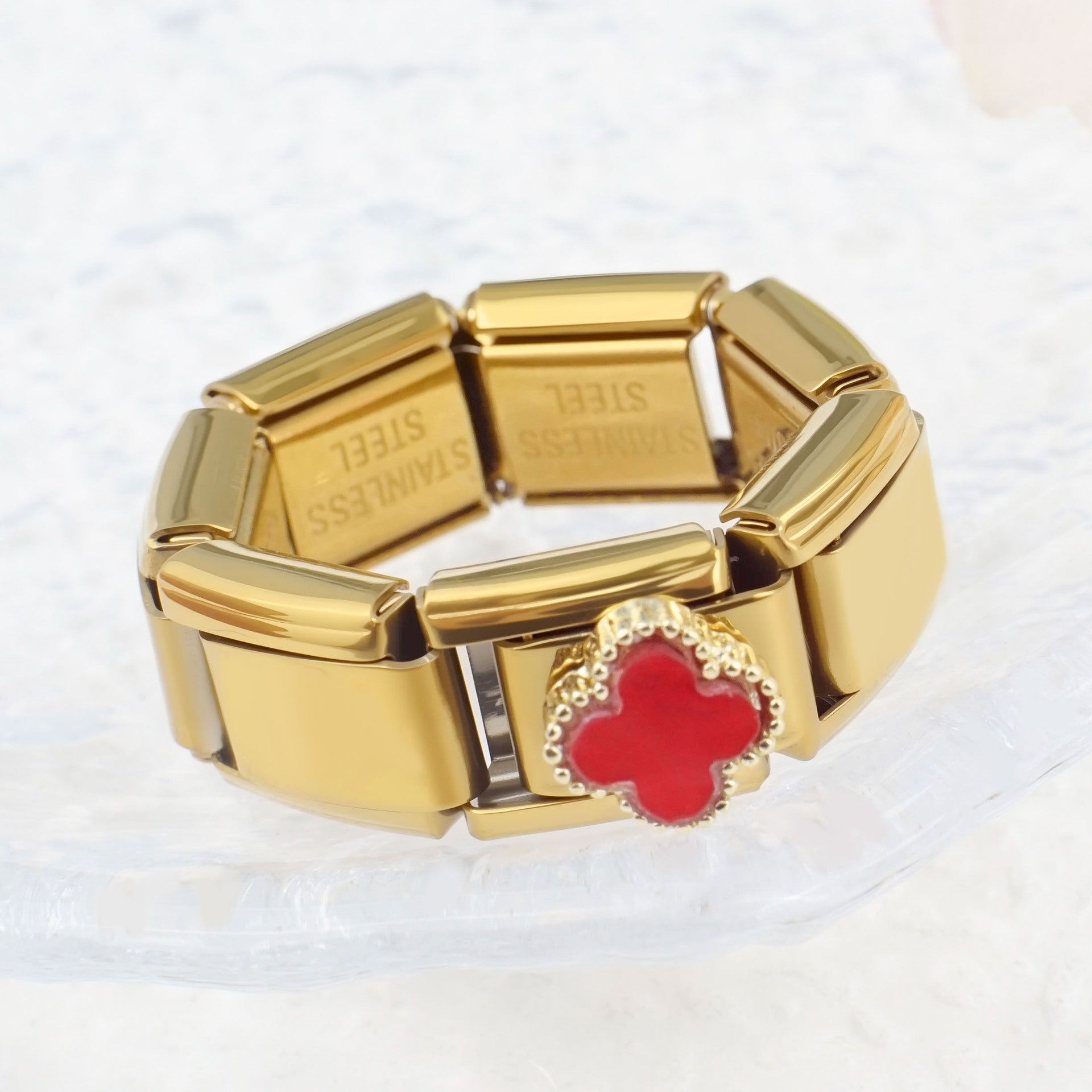 Wholesale Italian Module Bracelet DIY Elastic Ring Free Splicing Assembly Chain Italy Charms