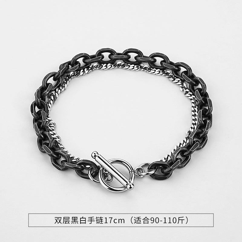 Wholesale Minimalist Stacked Bracelet Titanium Steel Rhombus Design Unisex Jewelry for Resale