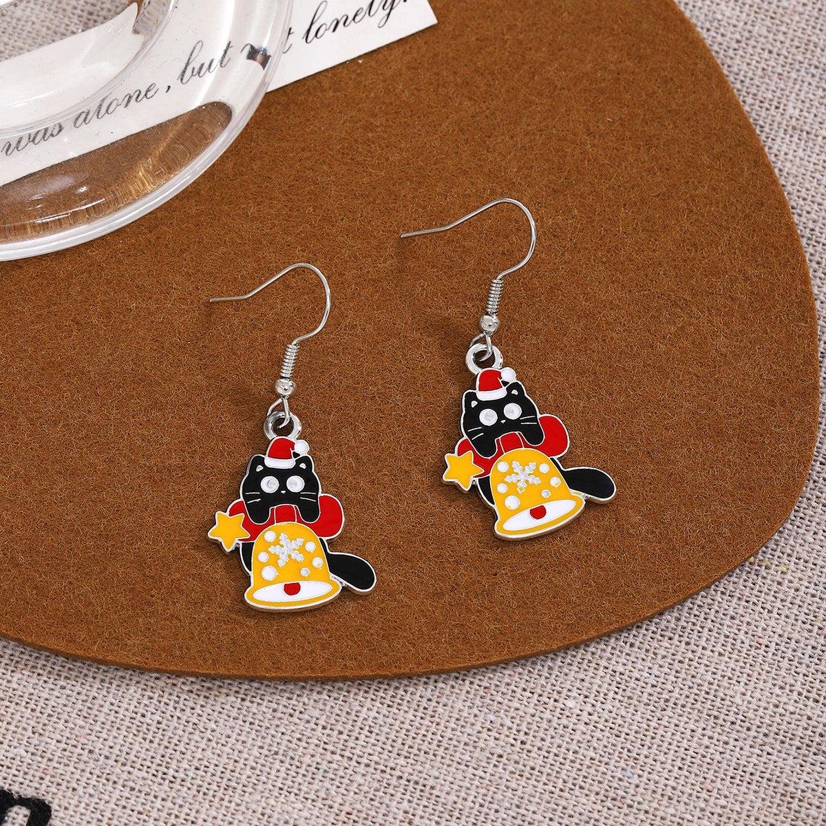 Wholesale Christmas Oil Drop Santa Claus Snowman Earrings ACC-ES-ZhuiWo004