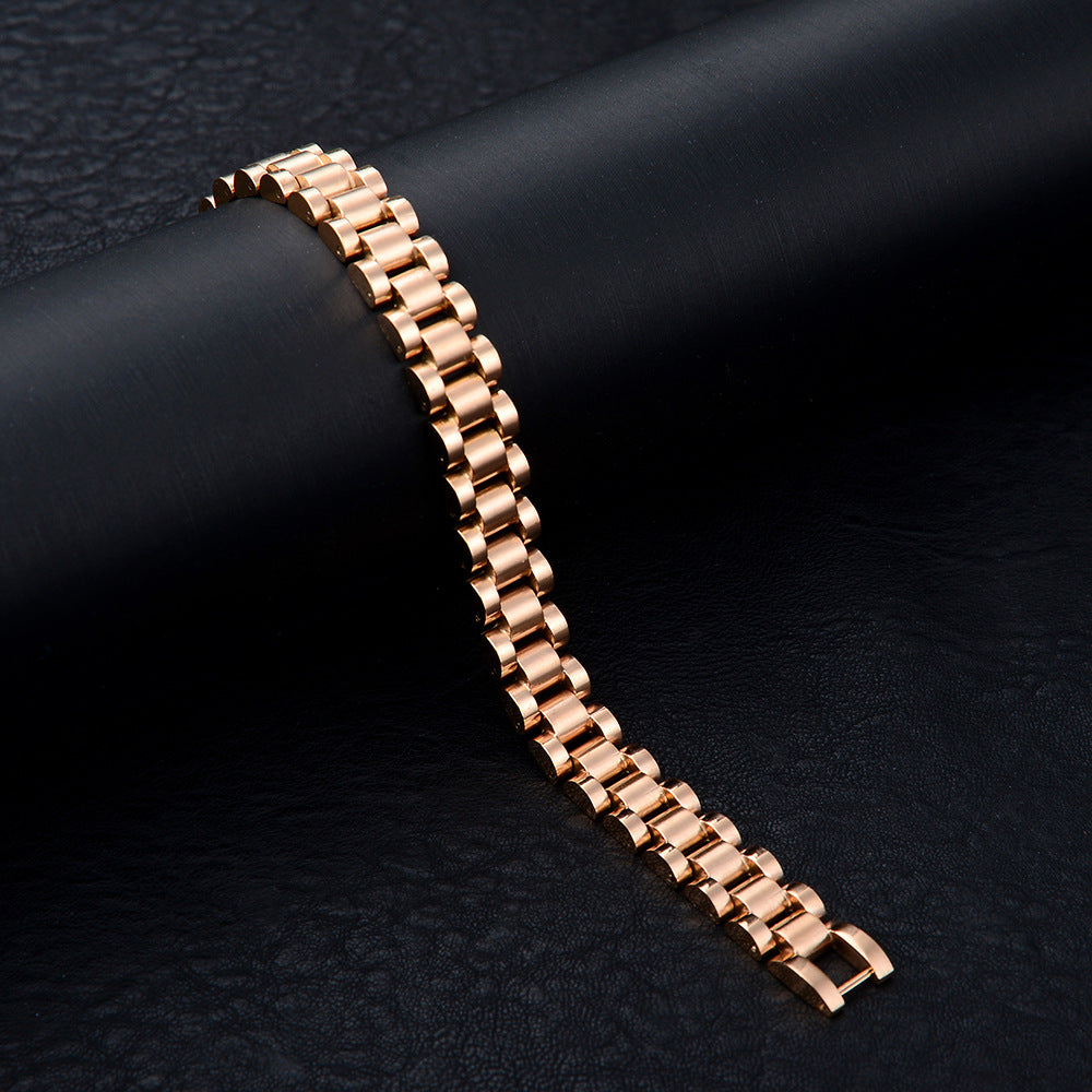 Wholesale Electroplated Multi-color Stainless Steel Watch Strap Titanium Steel Bracelet ACC-BT-Qiaoa003