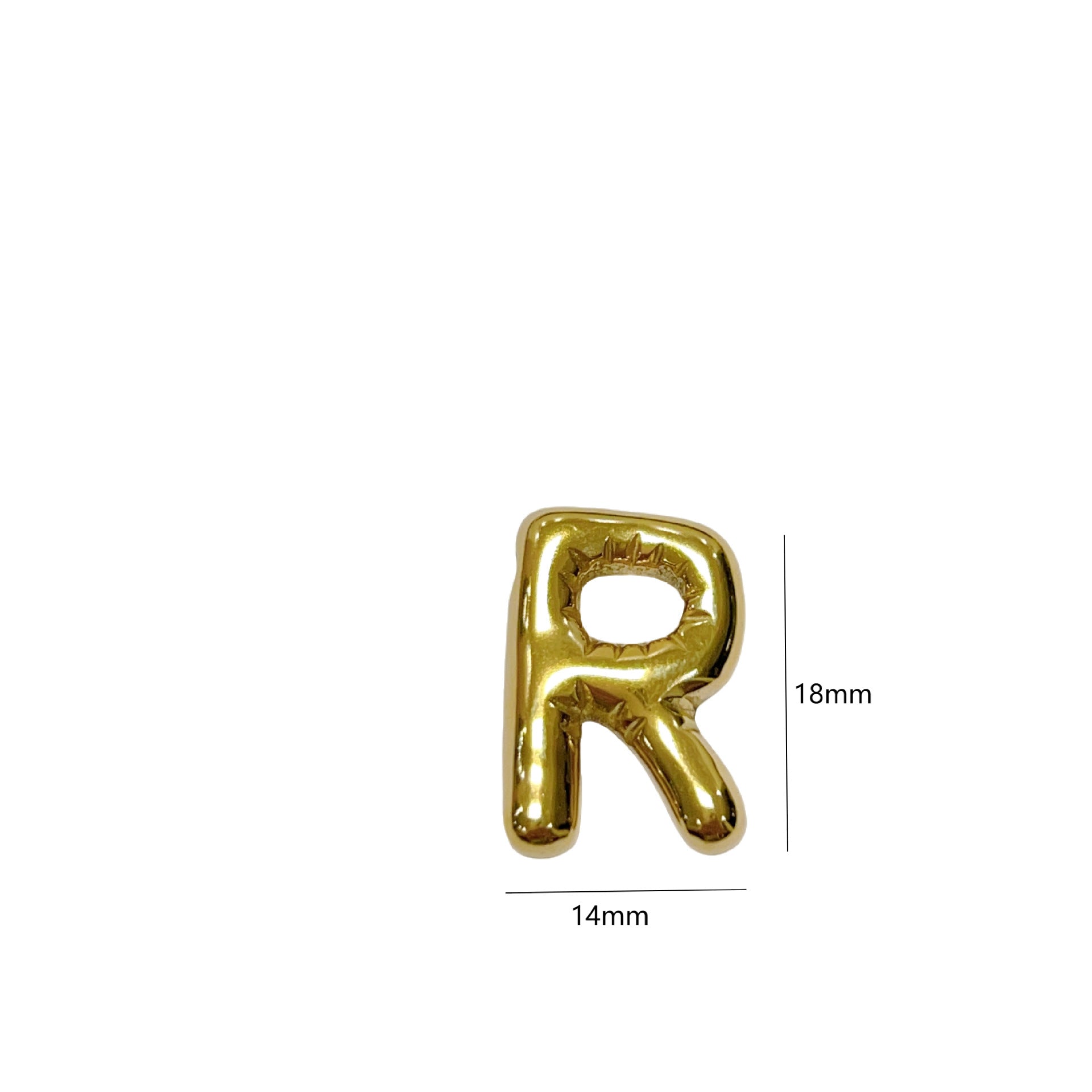 Wholesale  high-grade clavicle chain birthday balloon smooth 26 letters stainless steel necklace