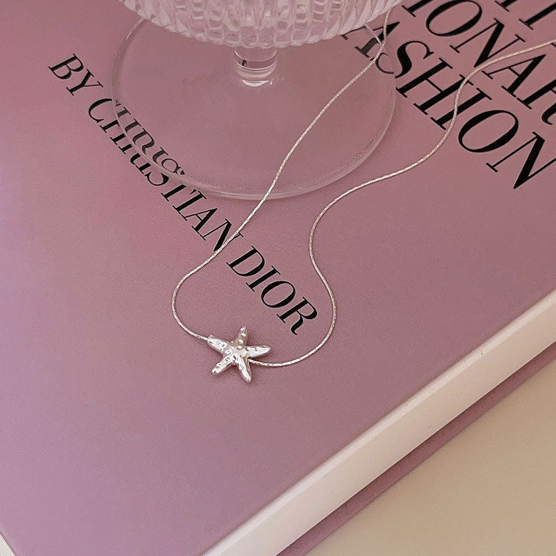 Wholesale Trendy Lucky Star Alloy Pendant Collarbone Necklace Fashion Jewelry Gift For Women Boutique Resale