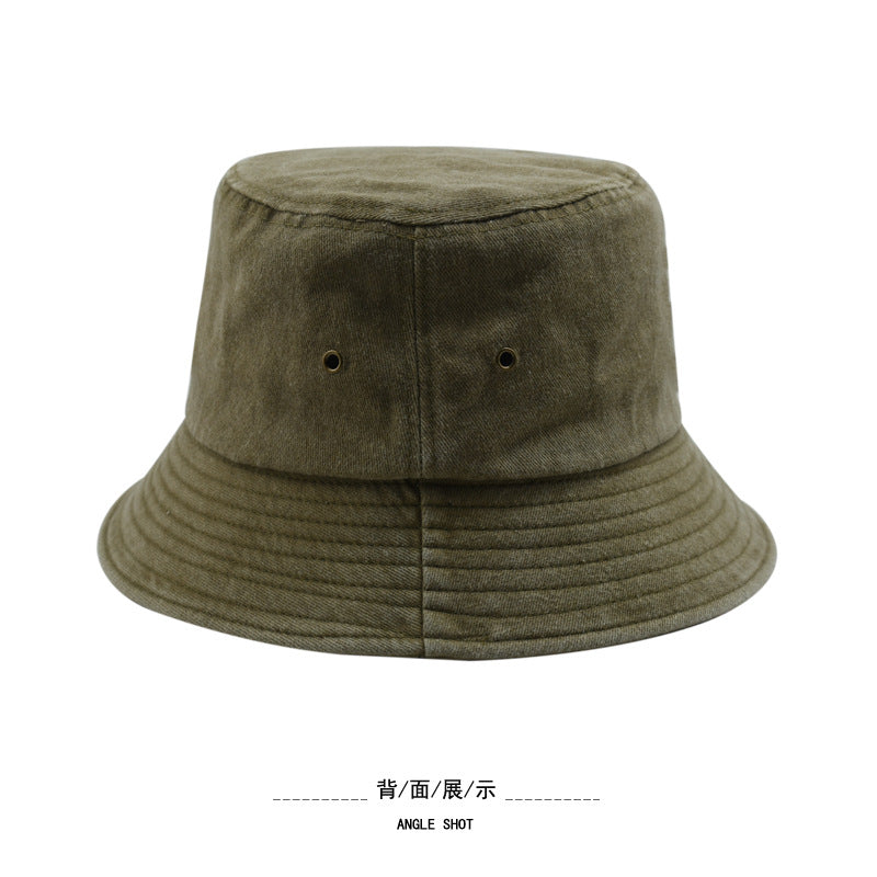 Wholesale Vintage Washed Fisherman Hat  All-match  Denim Basin Hat